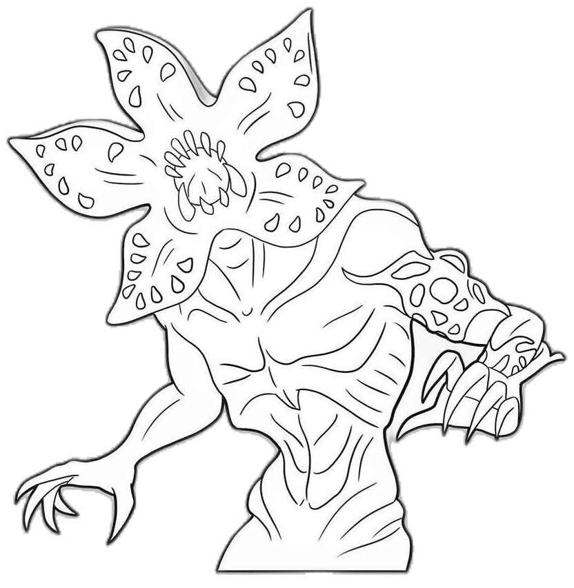 Desenho de Stranger Things Desenho Colorir Imprimir 05