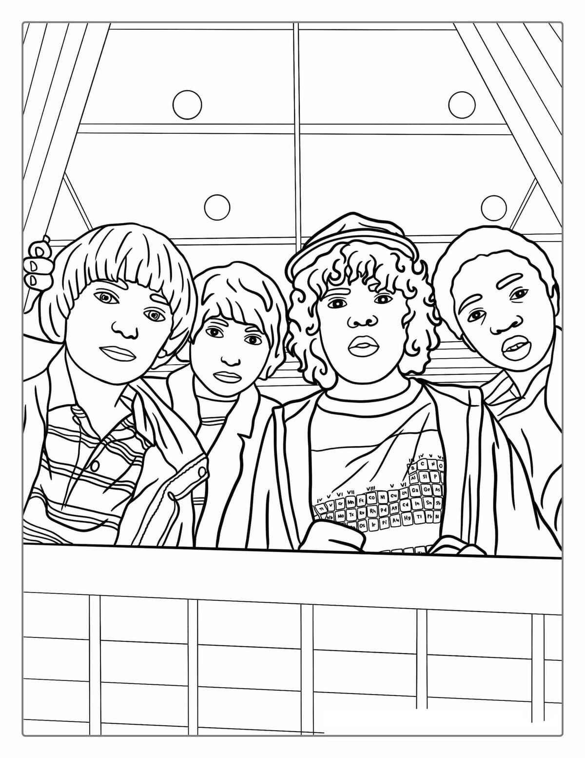 Desenho de Stranger Things Desenho Colorir Imprimir 07