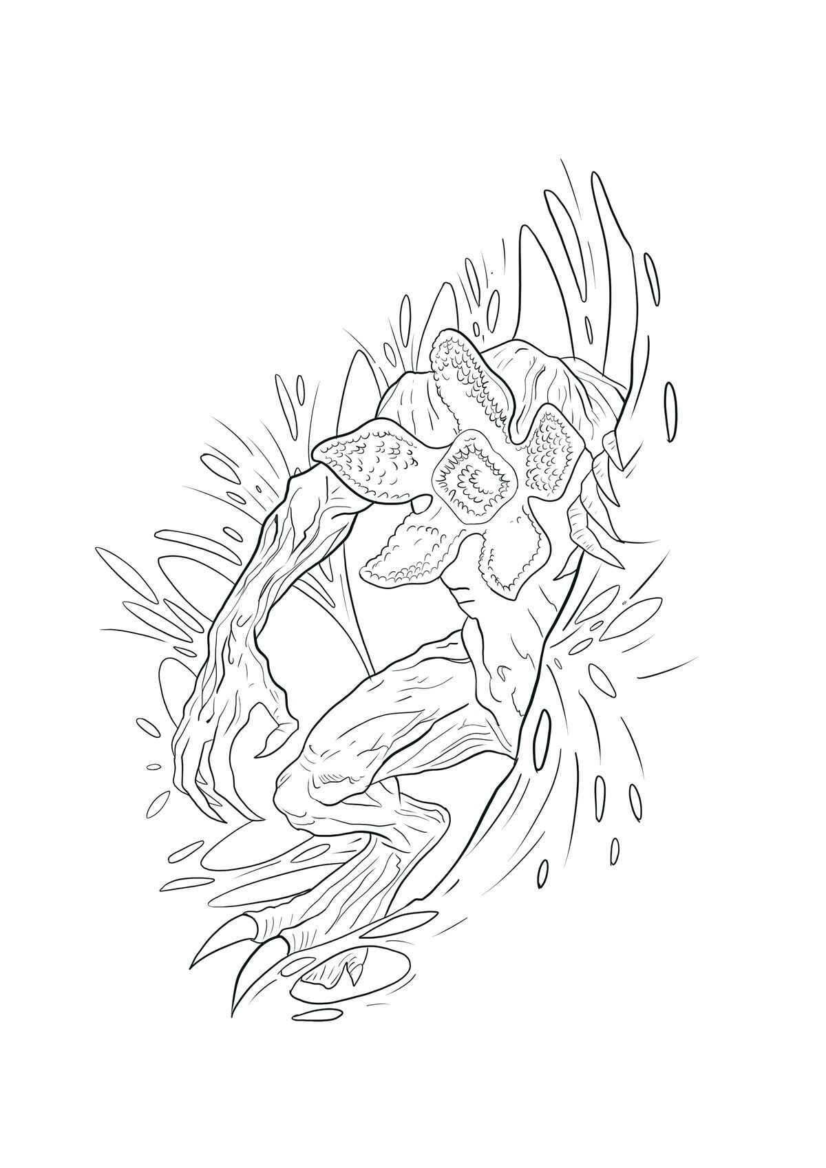 Desenho de Stranger Things Desenho Colorir Imprimir 08