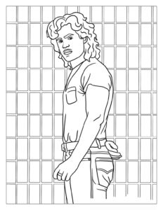 Desenho de Stranger Things Desenho Colorir Imprimir 09