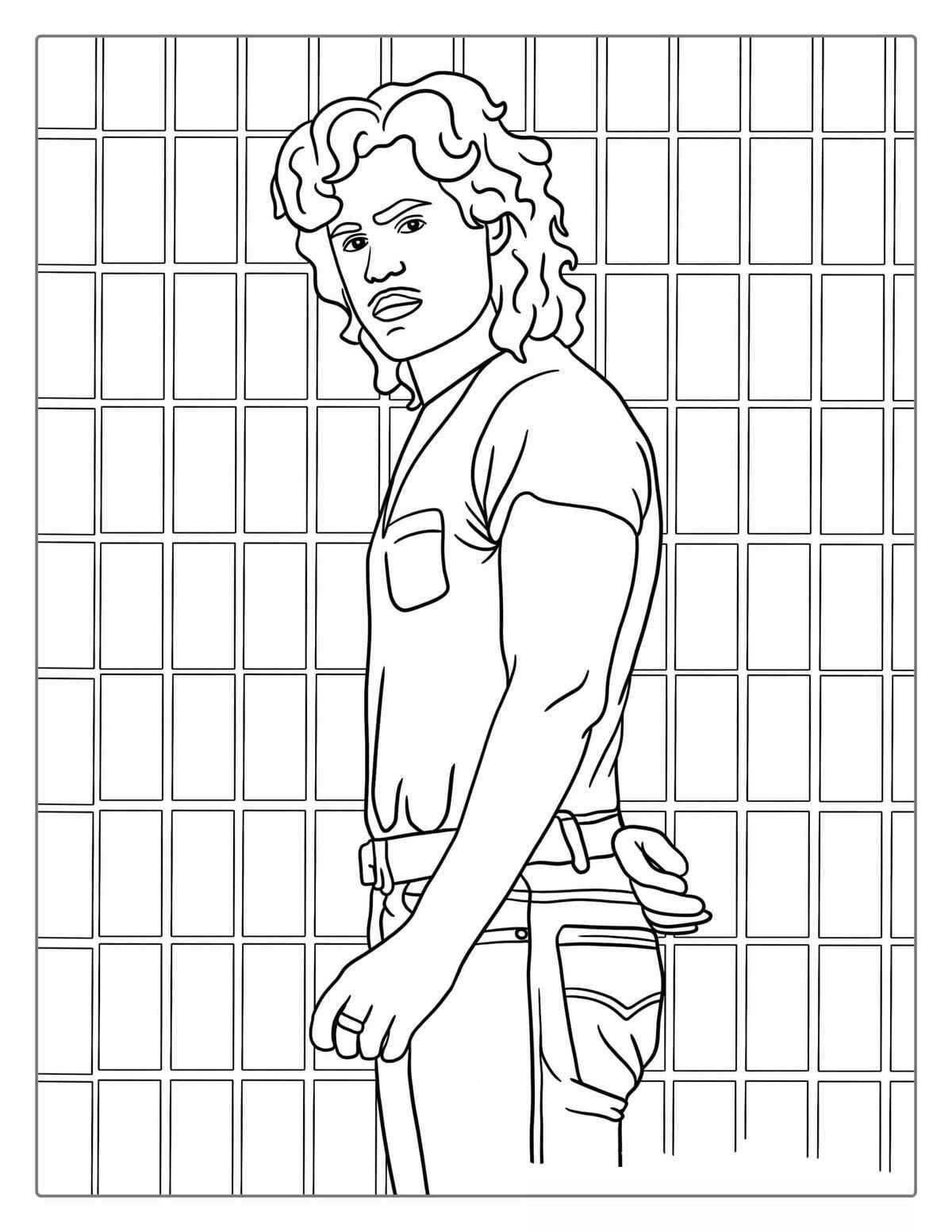 Desenho de Stranger Things Desenho Colorir Imprimir 09