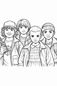Desenho de Stranger Things Desenho Colorir Imprimir 16