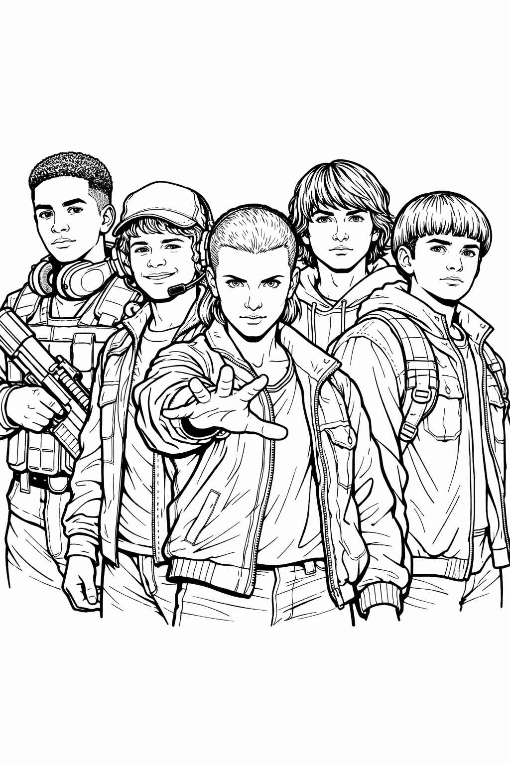 Desenho de Stranger Things Desenho Colorir Imprimir 17