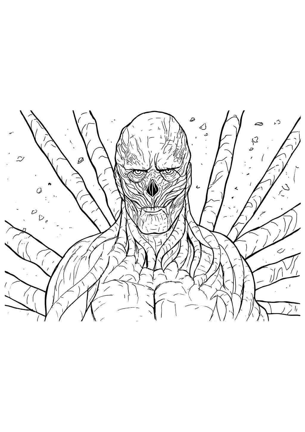 Desenho de Stranger Things Desenho Colorir Imprimir 20