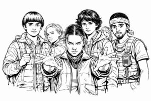 Desenho de Stranger Things Desenho Colorir Imprimir 25