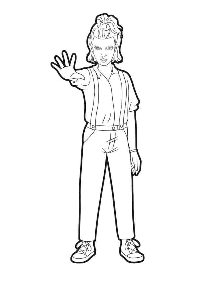 Desenho de Stranger Things Desenho Colorir Imprimir 30