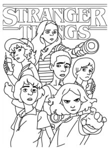 Desenho de Stranger Things Desenho Colorir Imprimir 37