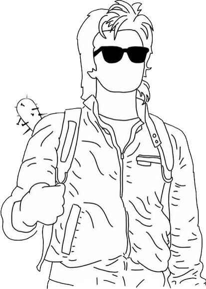 Desenho de Stranger Things Desenho Colorir Imprimir 38