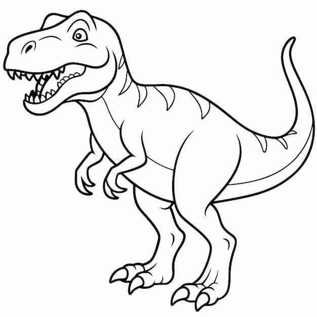 Desenho de T Rex Desenho Colorir Imprimir 02
