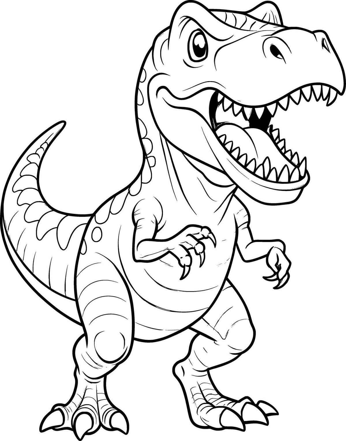 T Rex Desenho Colorir Imprimir 03