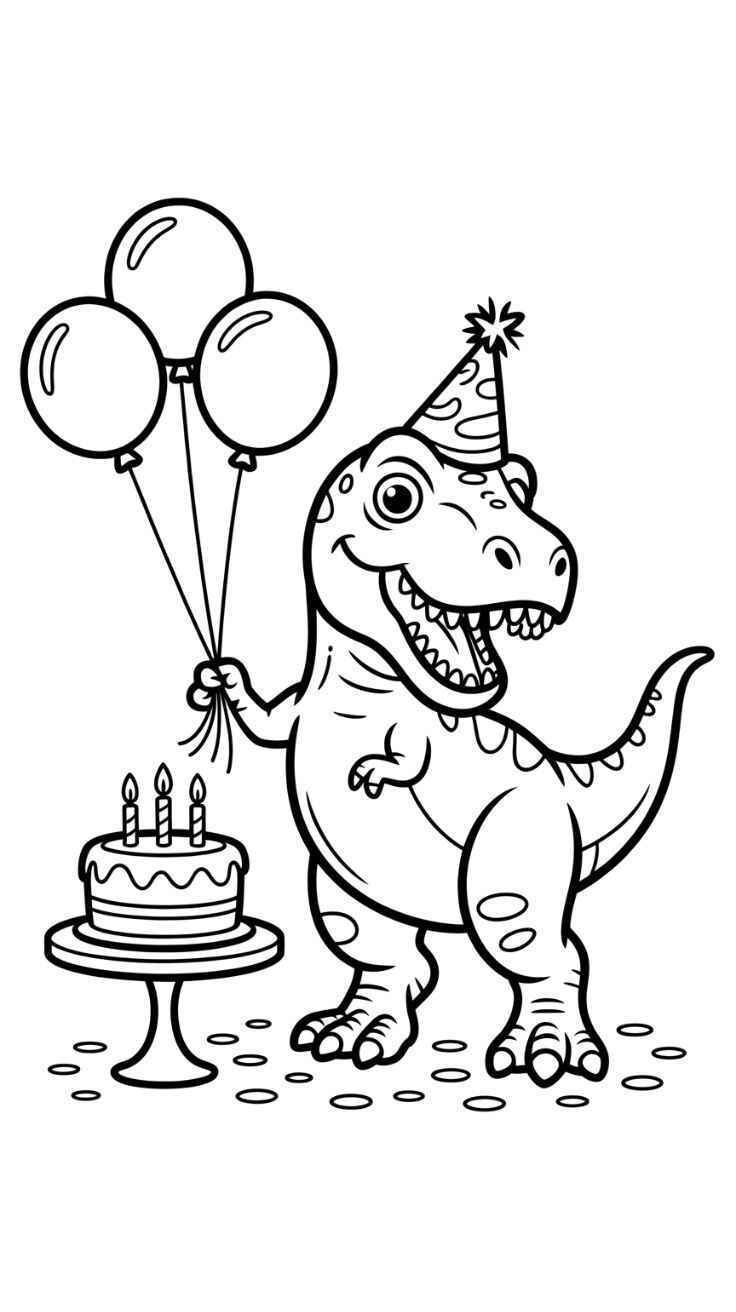 Desenho de T Rex Desenho Colorir Imprimir 04