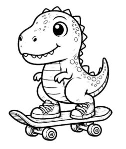 Desenho de T Rex Desenho Colorir Imprimir 11