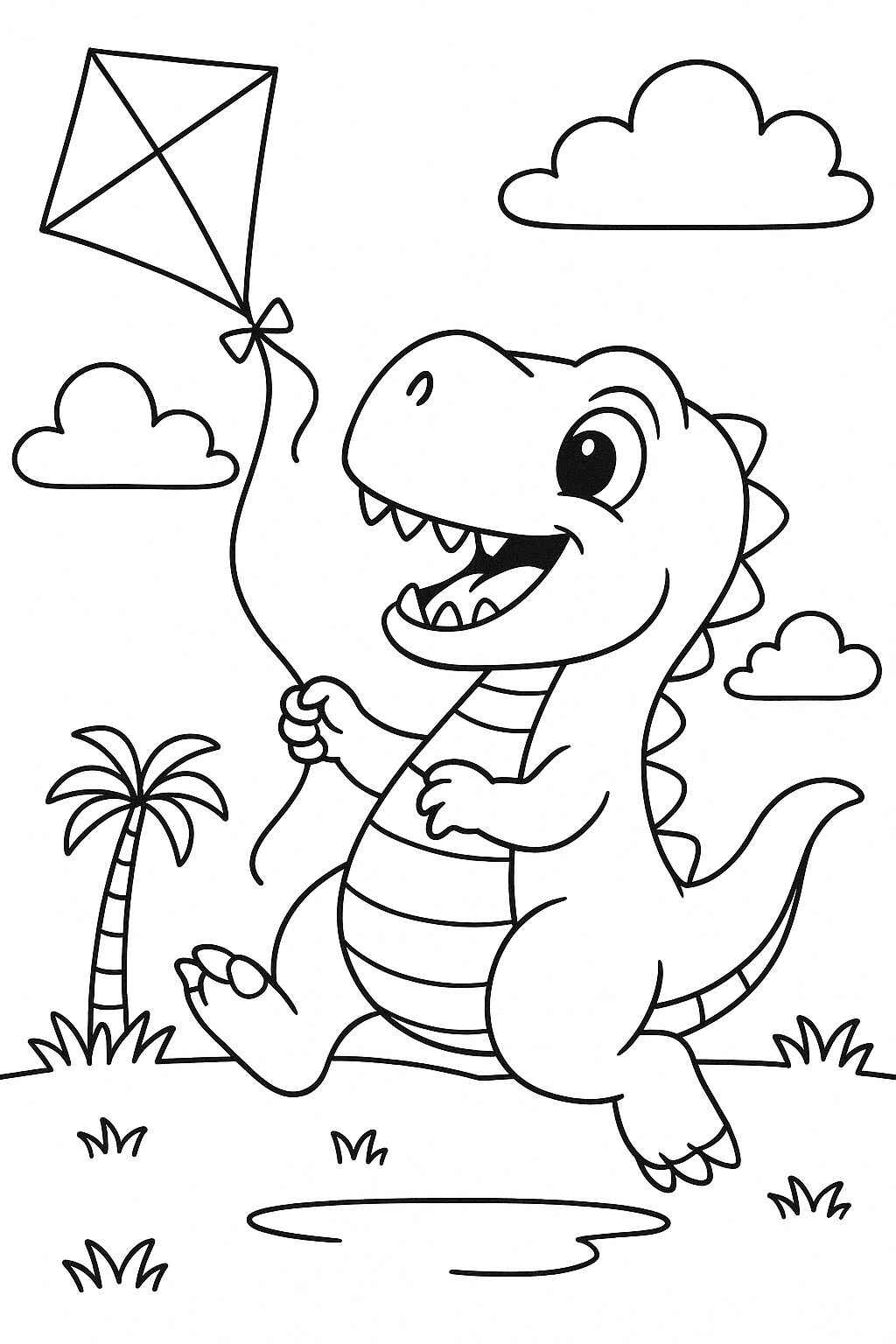 Desenho de T Rex Desenho Colorir Imprimir 12