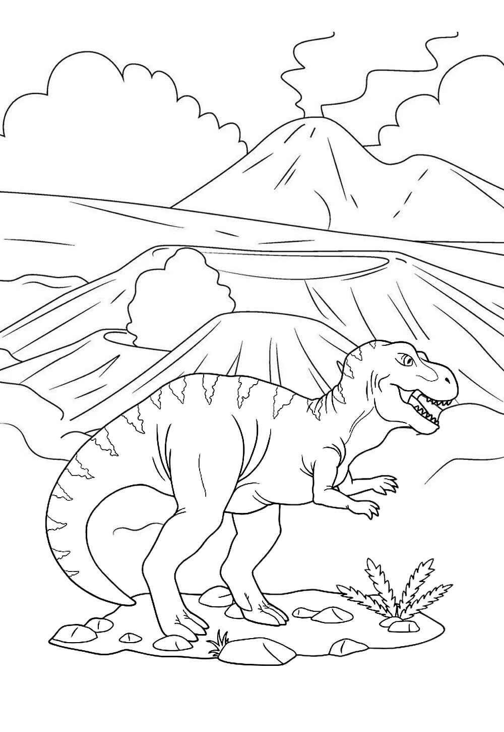 Desenho de T Rex Desenho Colorir Imprimir 15