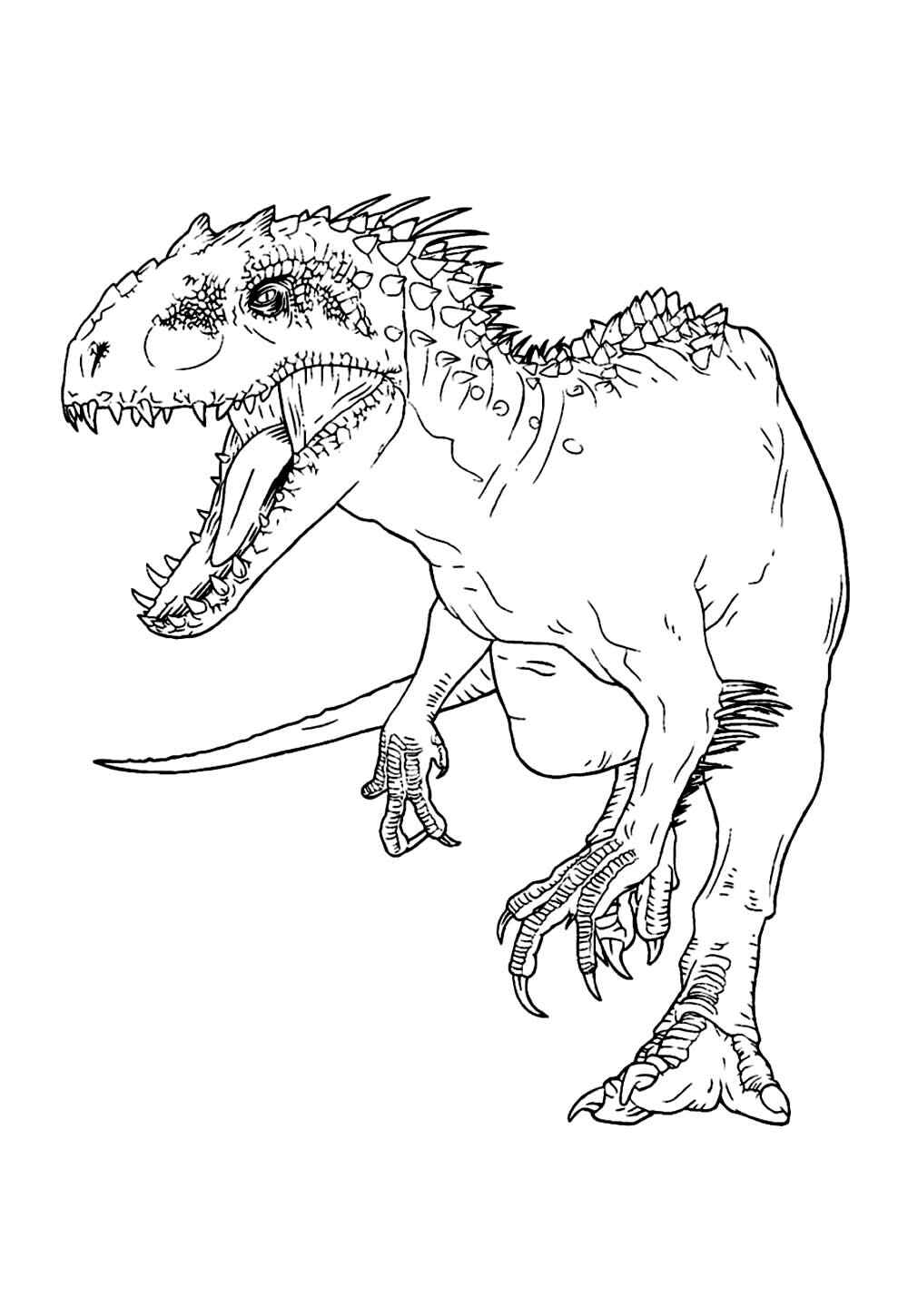 Desenho de T Rex Desenho Colorir Imprimir 16