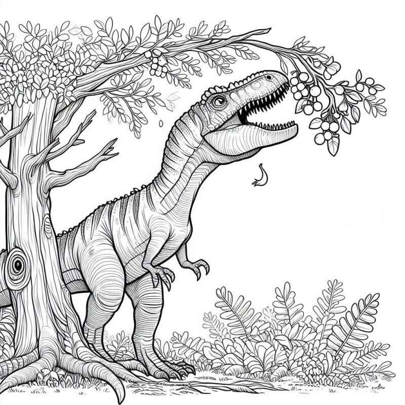 Desenho de T Rex Desenho Colorir Imprimir 26