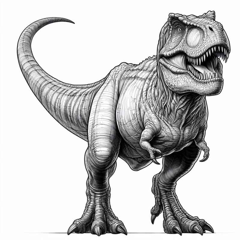 Desenho de T Rex Desenho Colorir Imprimir 29