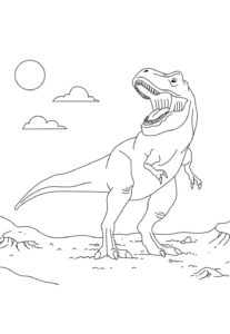 Desenho de T Rex Desenho Colorir Imprimir 30