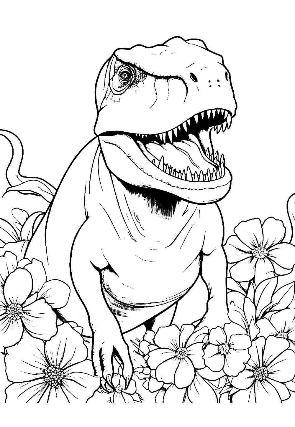 Desenho de T Rex Desenho Colorir Imprimir 35