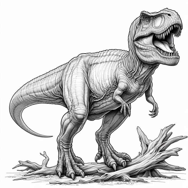 Desenho de T Rex Desenho Colorir Imprimir 44