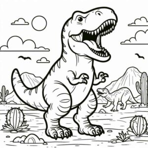 Desenho de T Rex Desenho Colorir Imprimir 47