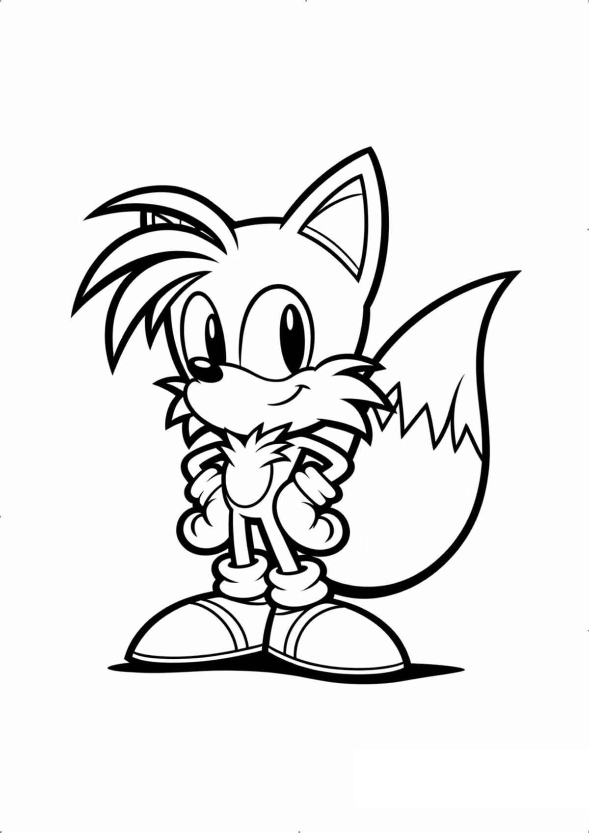 Tails Desenho Colorir Imprimir 03
