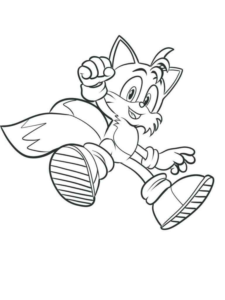 Desenho de Tails Desenho Colorir Imprimir 04
