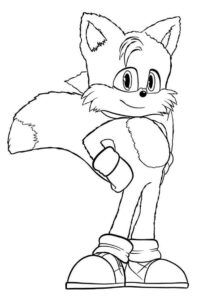 Desenho de Tails Desenho Colorir Imprimir 06