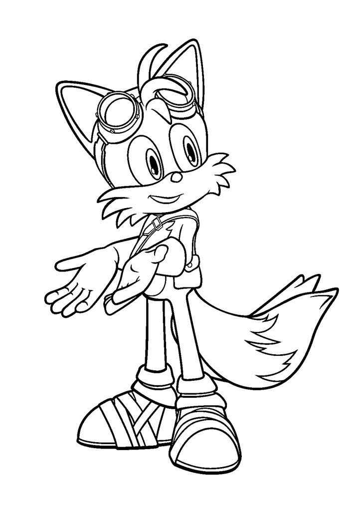 Desenho de Tails Desenho Colorir Imprimir 07