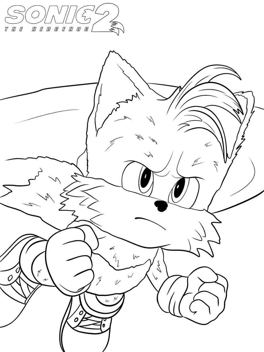 Desenho de Tails Desenho Colorir Imprimir 08
