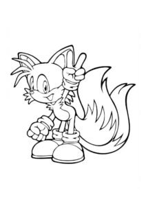 Desenho de Tails Desenho Colorir Imprimir 10