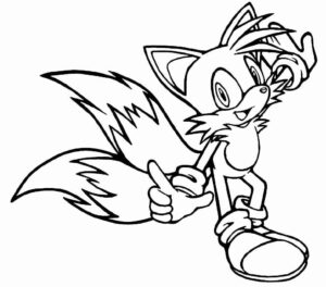 Desenho de Tails Desenho Colorir Imprimir 11