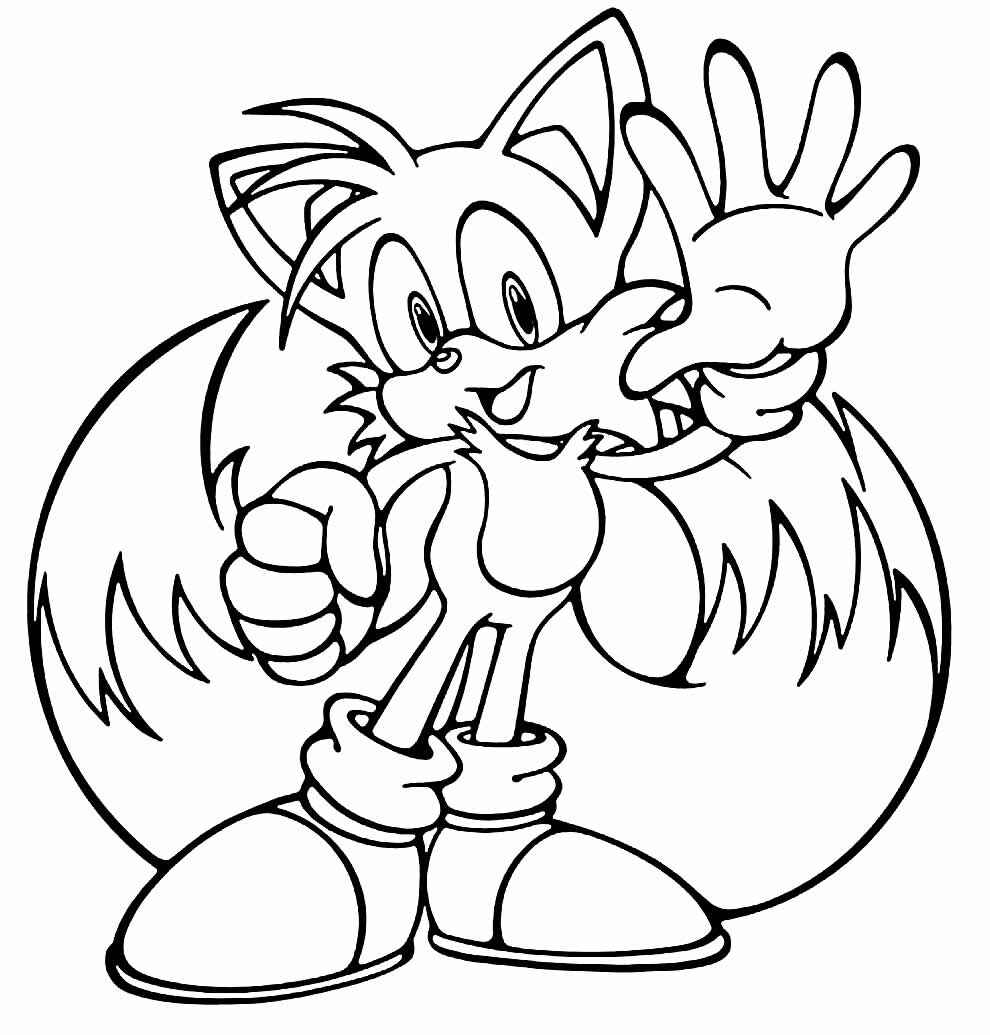 Desenho de Tails Desenho Colorir Imprimir 12