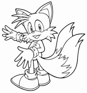 Desenho de Tails Desenho Colorir Imprimir 13