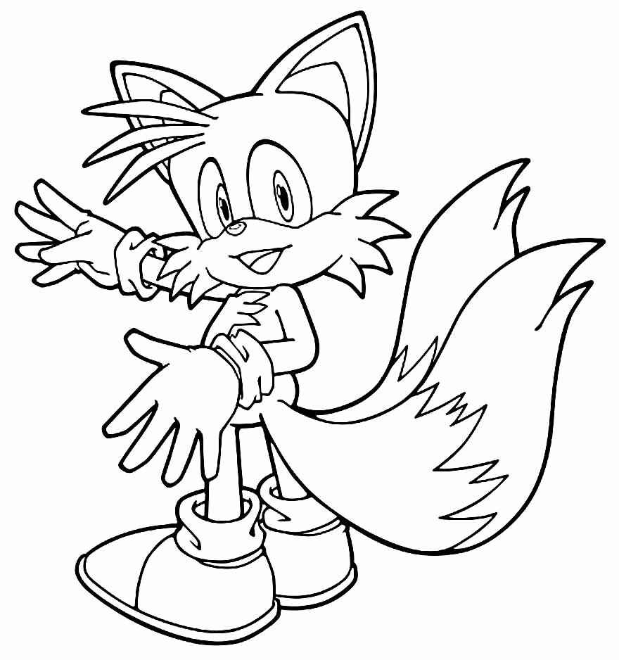 Desenho de Tails Desenho Colorir Imprimir 13