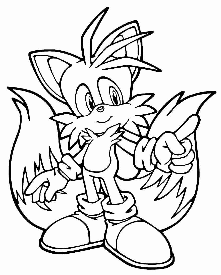 Desenho de Tails Desenho Colorir Imprimir 16