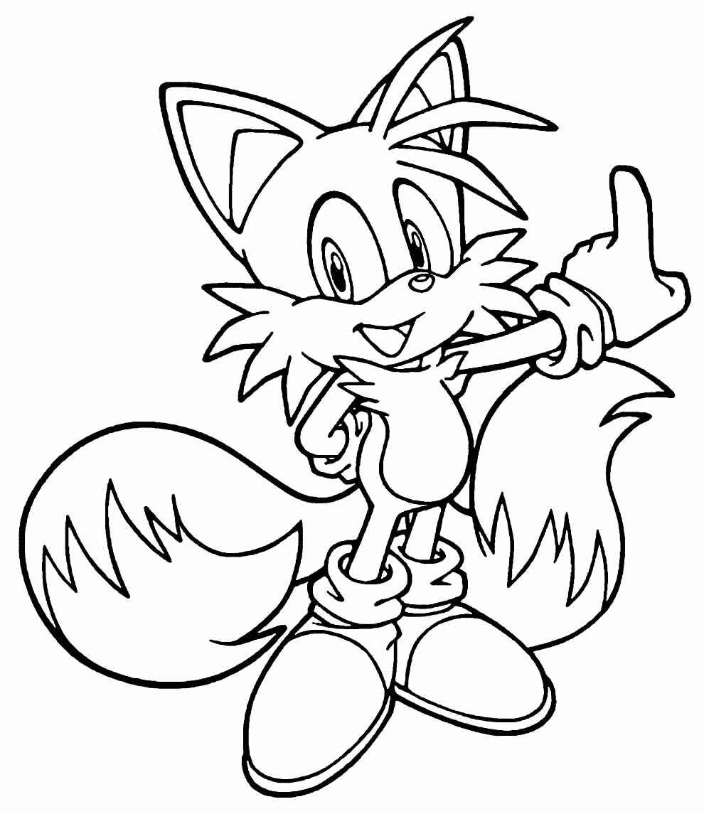 Desenho de Tails Desenho Colorir Imprimir 18