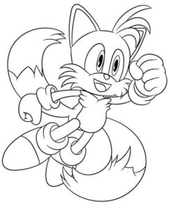 Desenho de Tails Desenho Colorir Imprimir 20