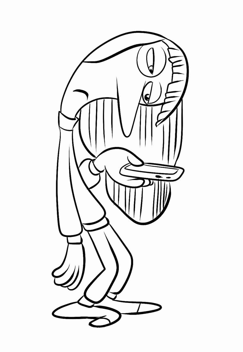 Desenho de Tedio Divertidamente Desenho Colorir Imprimir 5