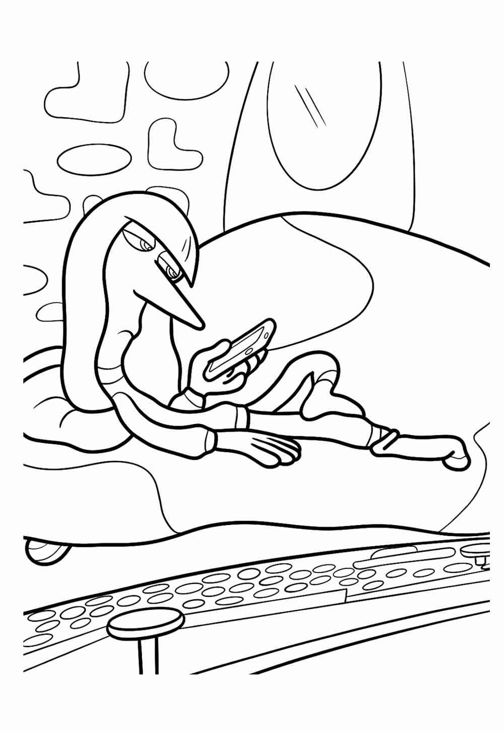 Desenho de Tedio Divertidamente Desenho Colorir Imprimir 6