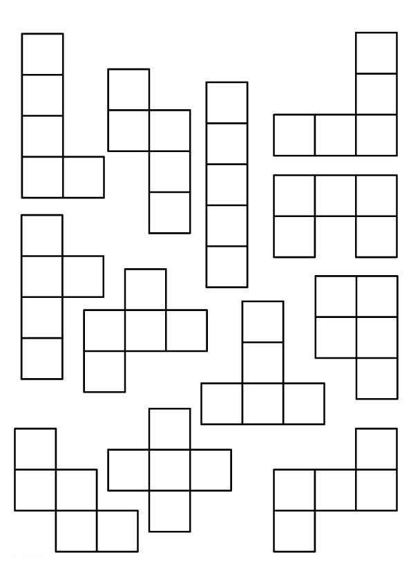 Desenho de Tetris Desenho Colorir Imprimir 01