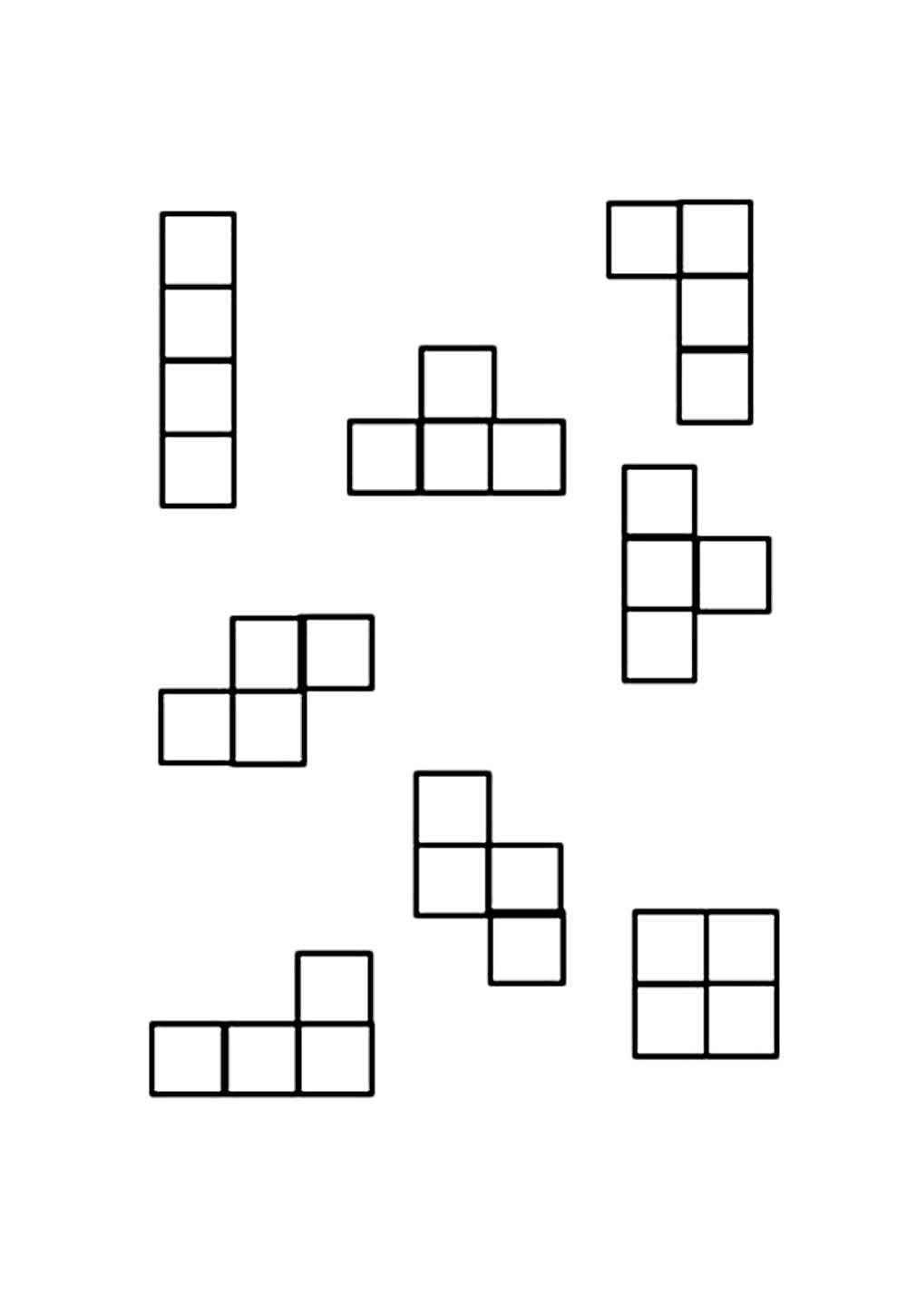 Desenho de Tetris Desenho Colorir Imprimir 03