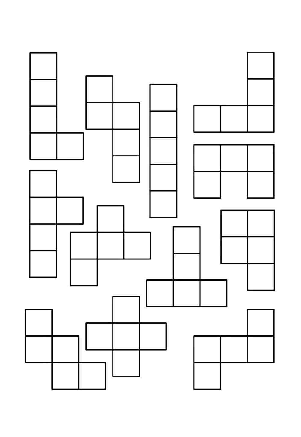 Desenho de Tetris Desenho Colorir Imprimir 07