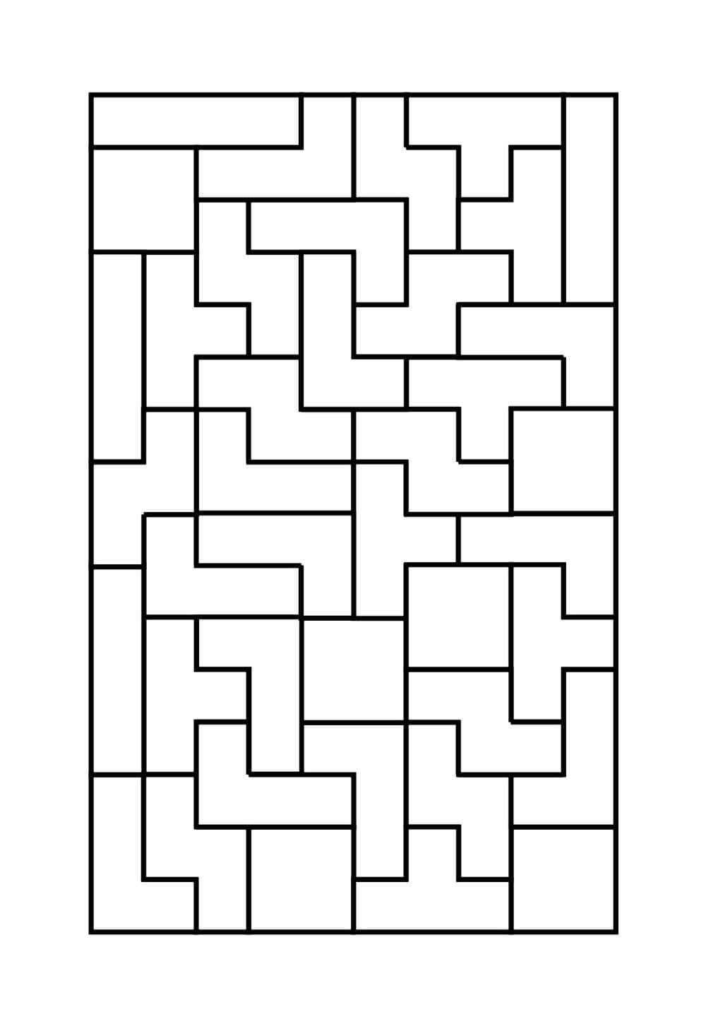 Desenho de Tetris Desenho Colorir Imprimir 09