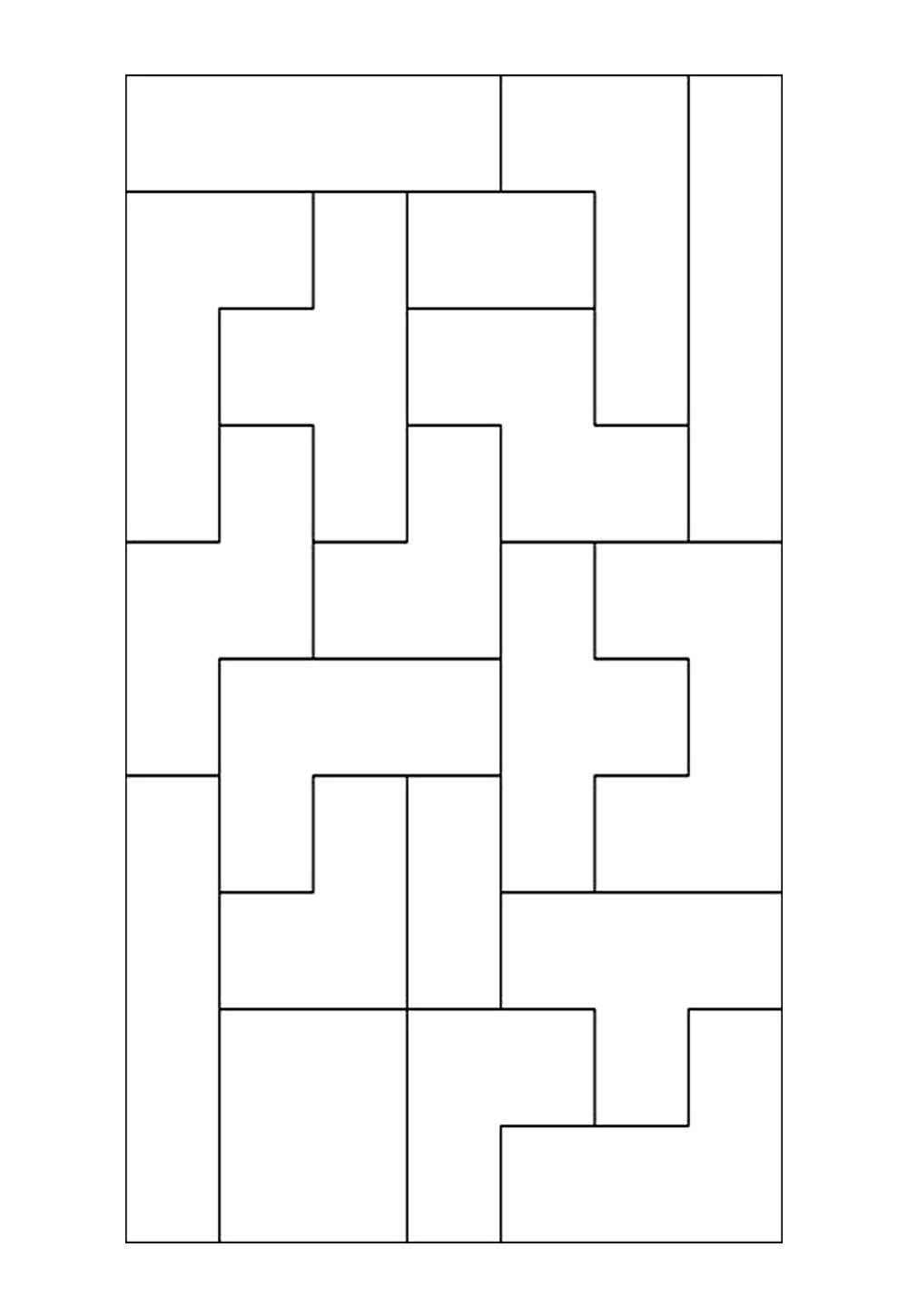 Desenho de Tetris Desenho Colorir Imprimir 14