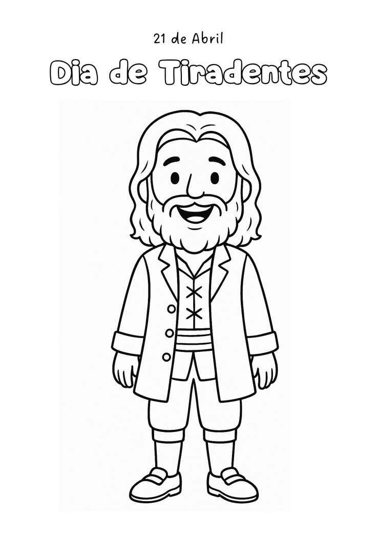 Tiradentes Desenho Colorir Imprimir 02