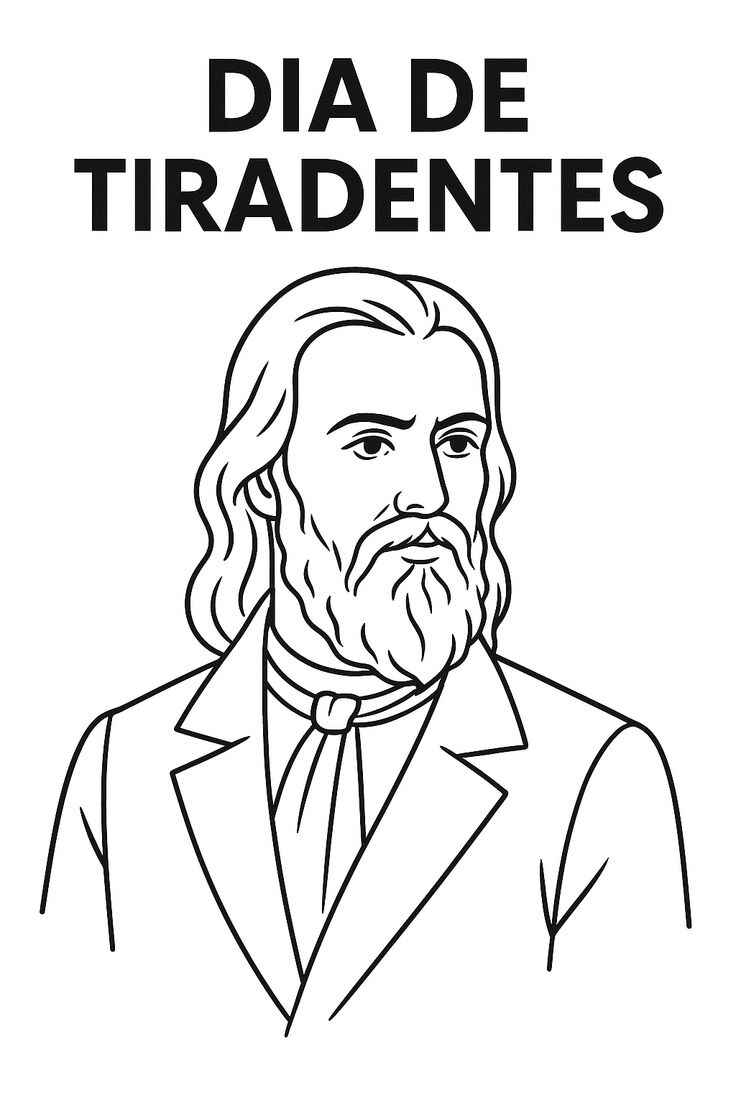 Desenho de Tiradentes Desenho Colorir Imprimir 05