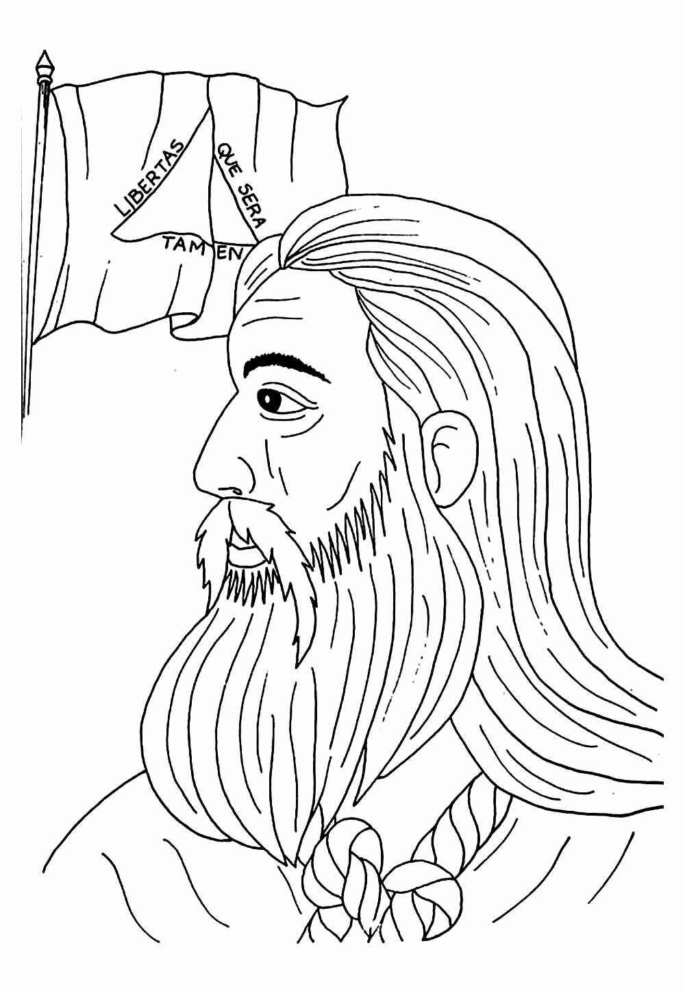 Desenho de Tiradentes Desenho Colorir Imprimir 10