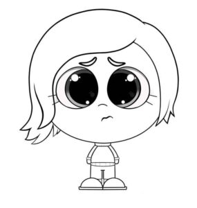 Desenho de Tristeza Divertidamente Desenho Colorir Imprimir 03