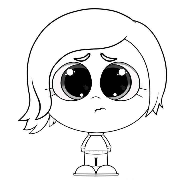 Desenho de Tristeza Divertidamente Desenho Colorir Imprimir 03